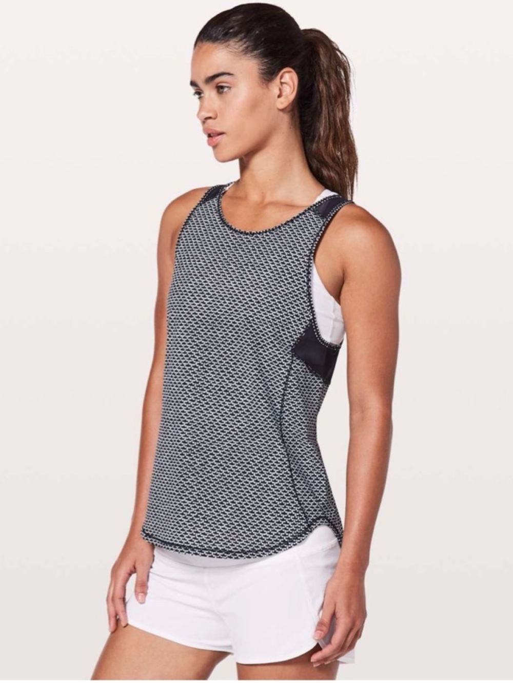 Lululemon Sculpt Tank II Monochromic Black / Black 10